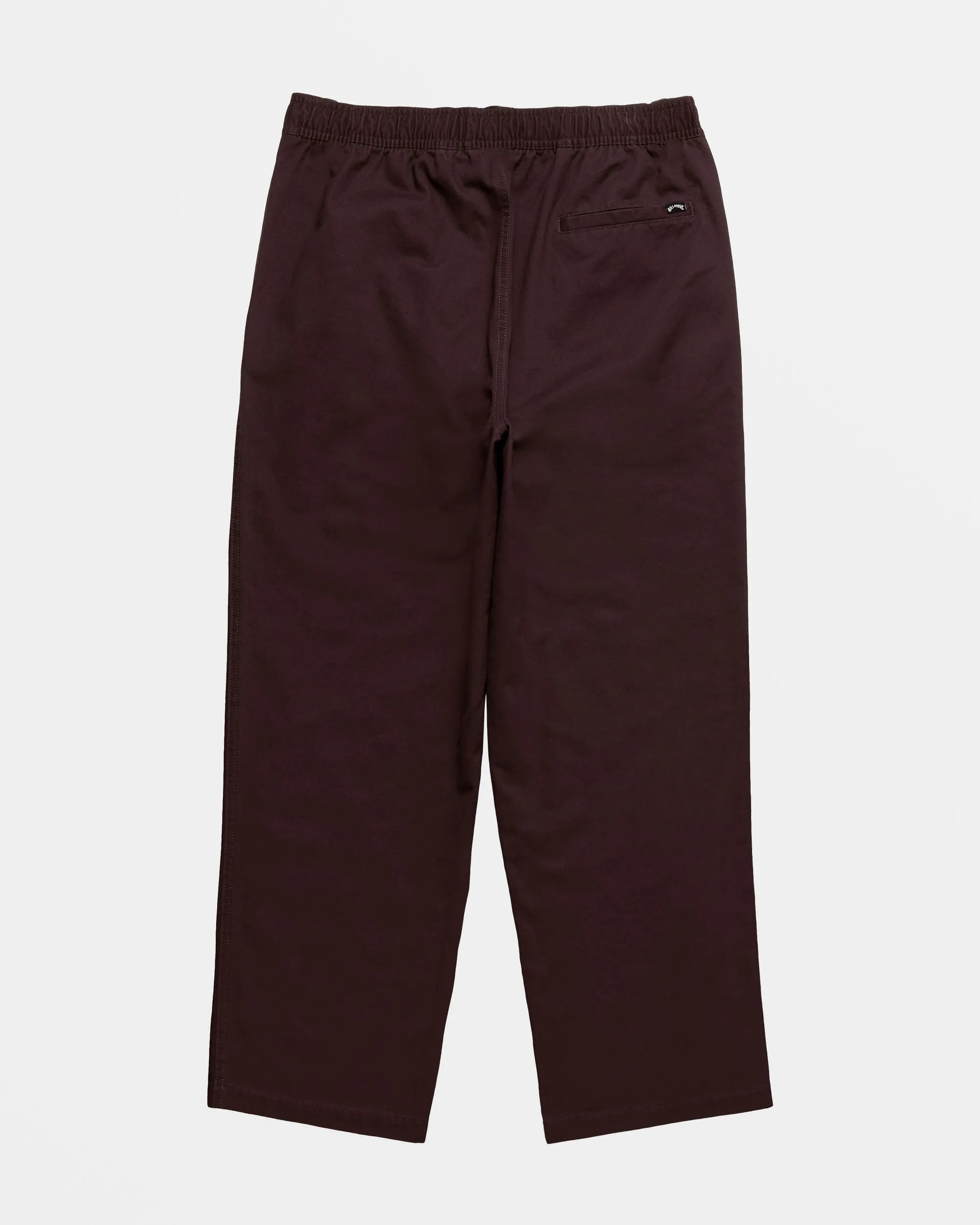 Larry Elastic Waist Pants - Plum