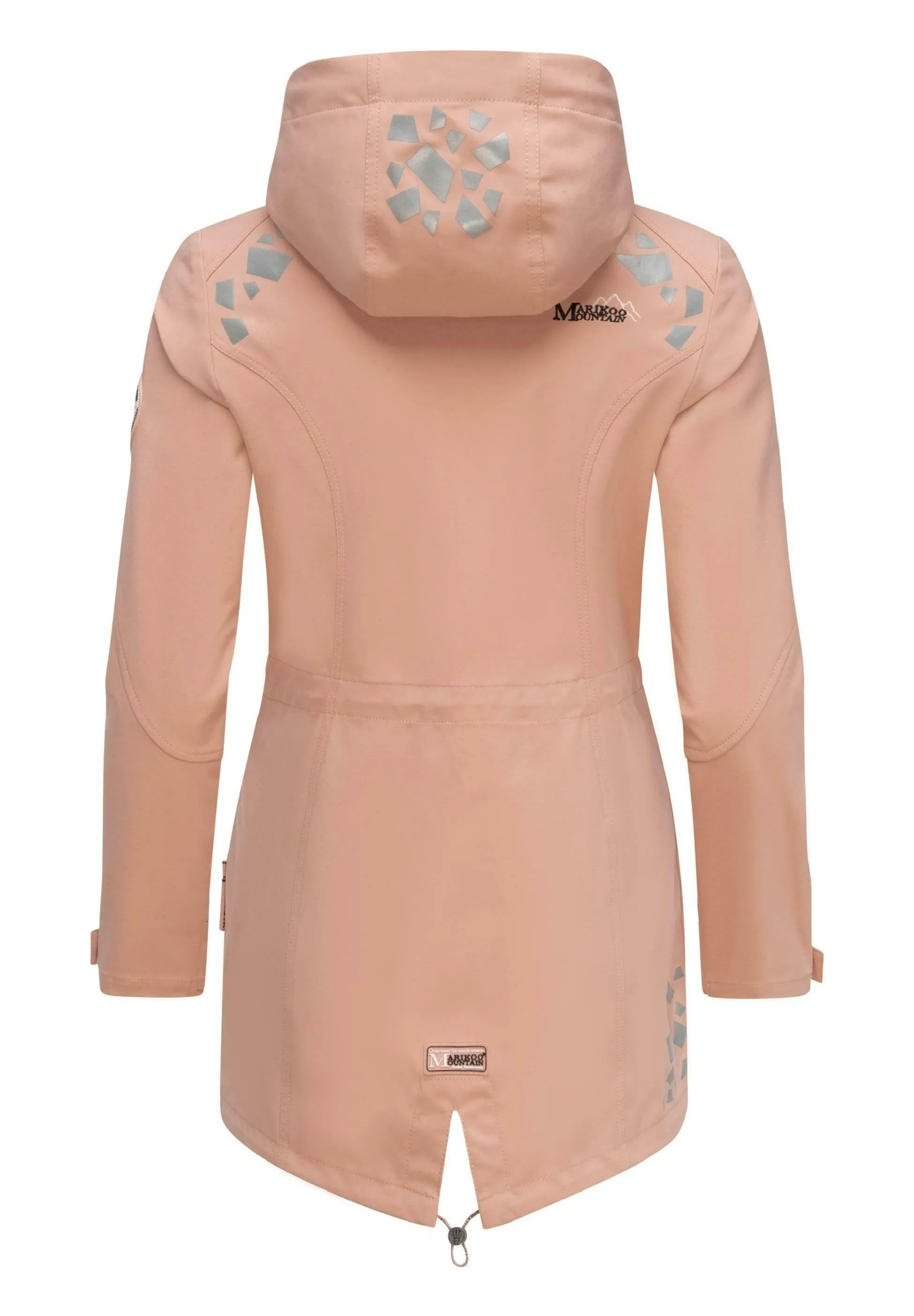 Marikoo raincoat with hood, pink