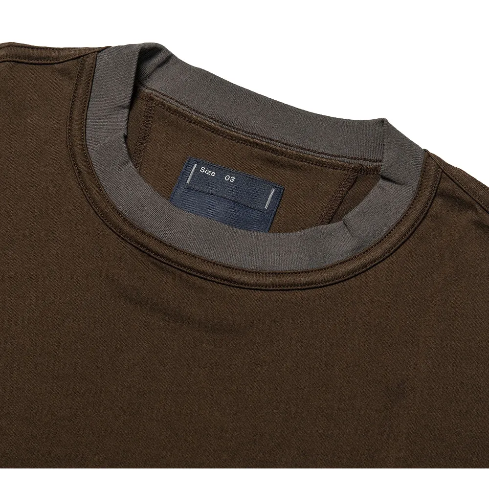 MEANSWHILE CRISP S/S TEE-DARK BROWN