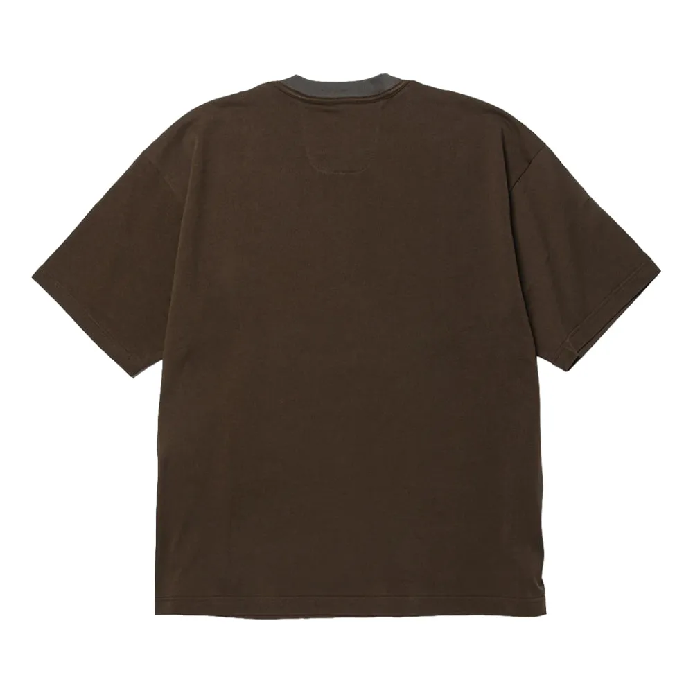 MEANSWHILE CRISP S/S TEE-DARK BROWN