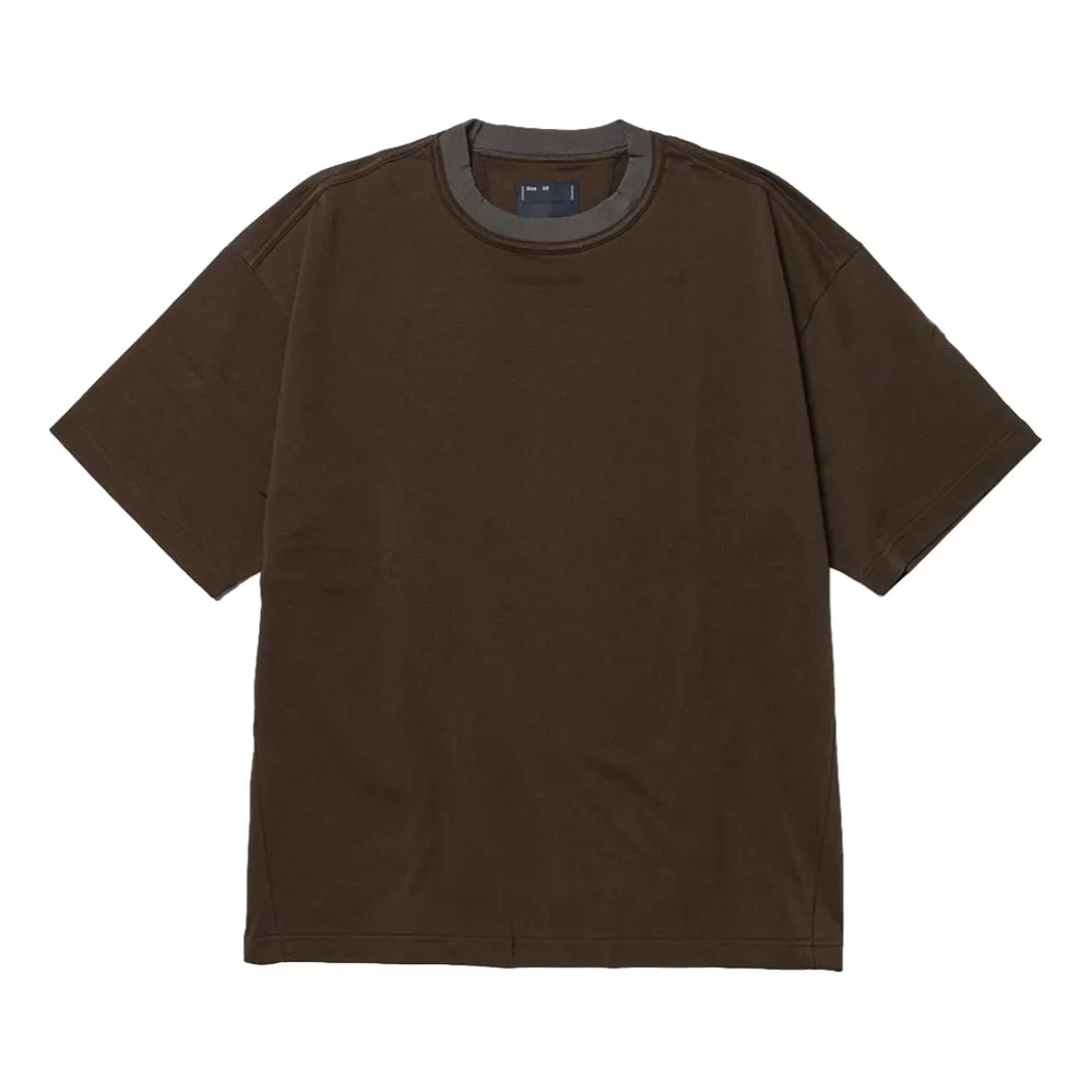 MEANSWHILE CRISP S/S TEE-DARK BROWN