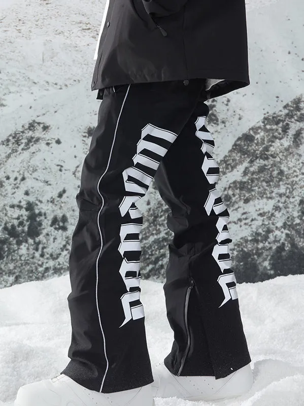 Men's RandomPow Winter Powder Reflective Stripe Snow Pants