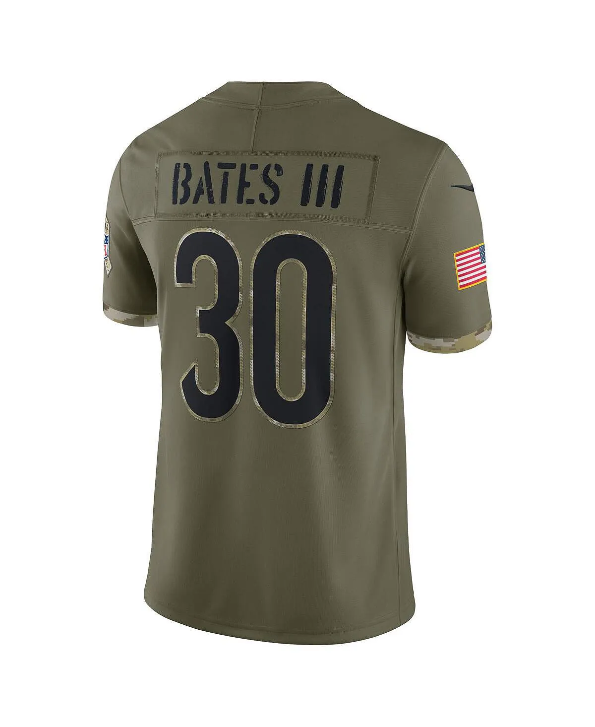 Men's t-shirt jessie bates iii olive cincinnati bengals 2022 salute to service limited jersey Nike