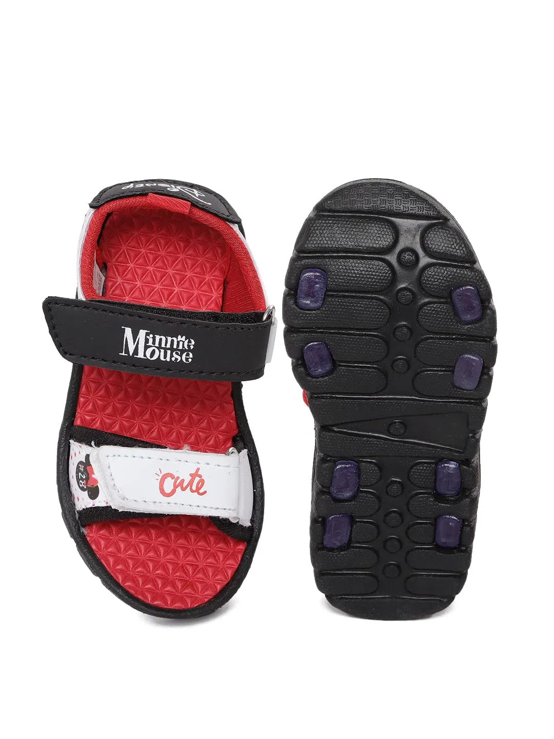 Minnie by toothless Disney Kids Girls Red Sports Sandals