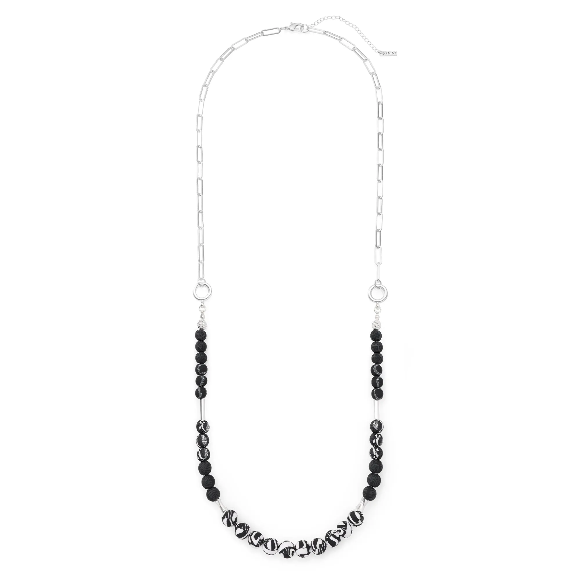 Noir Color Block Necklace