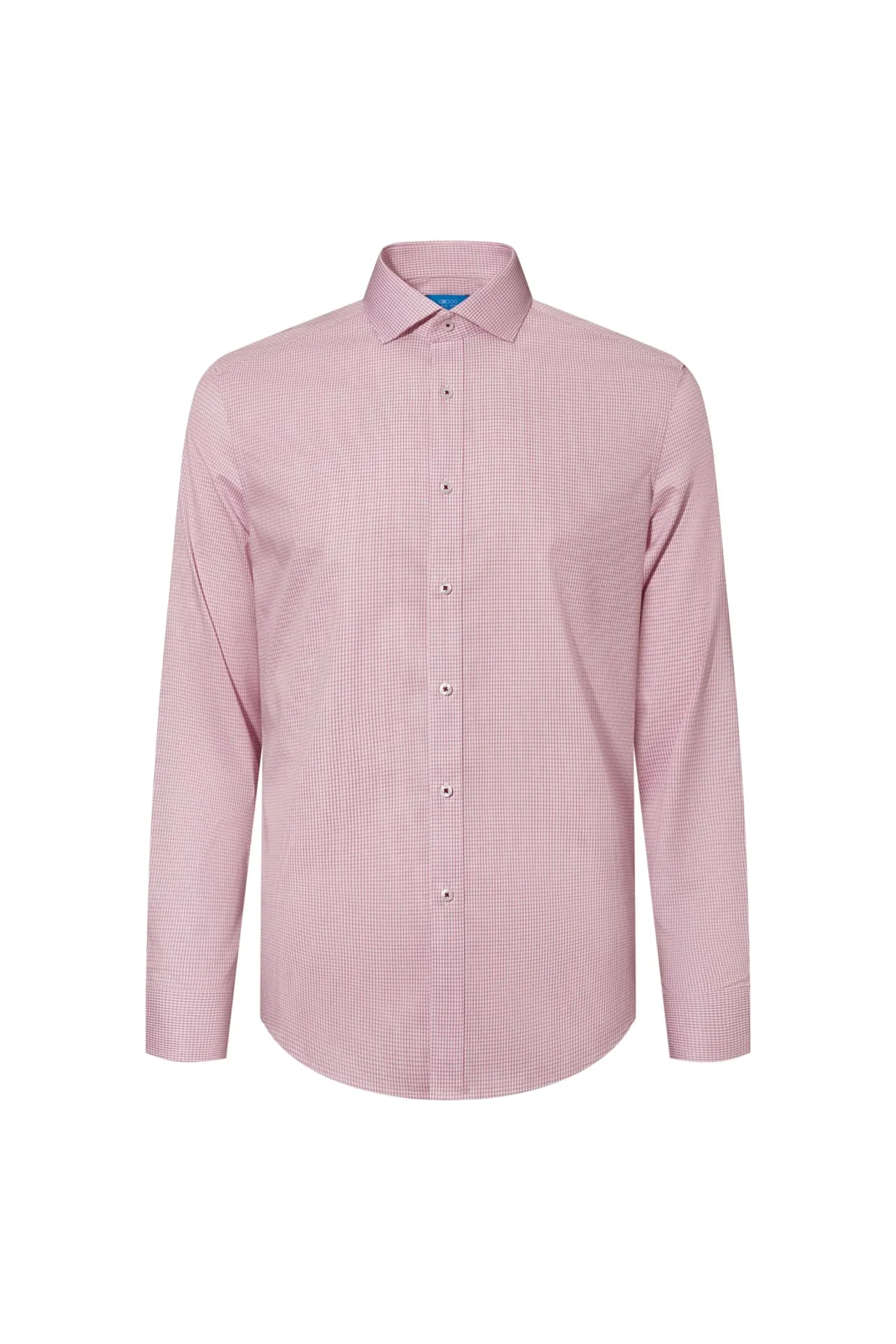 Non-Iron Cotton Stretch Smart Fit Check Shirt