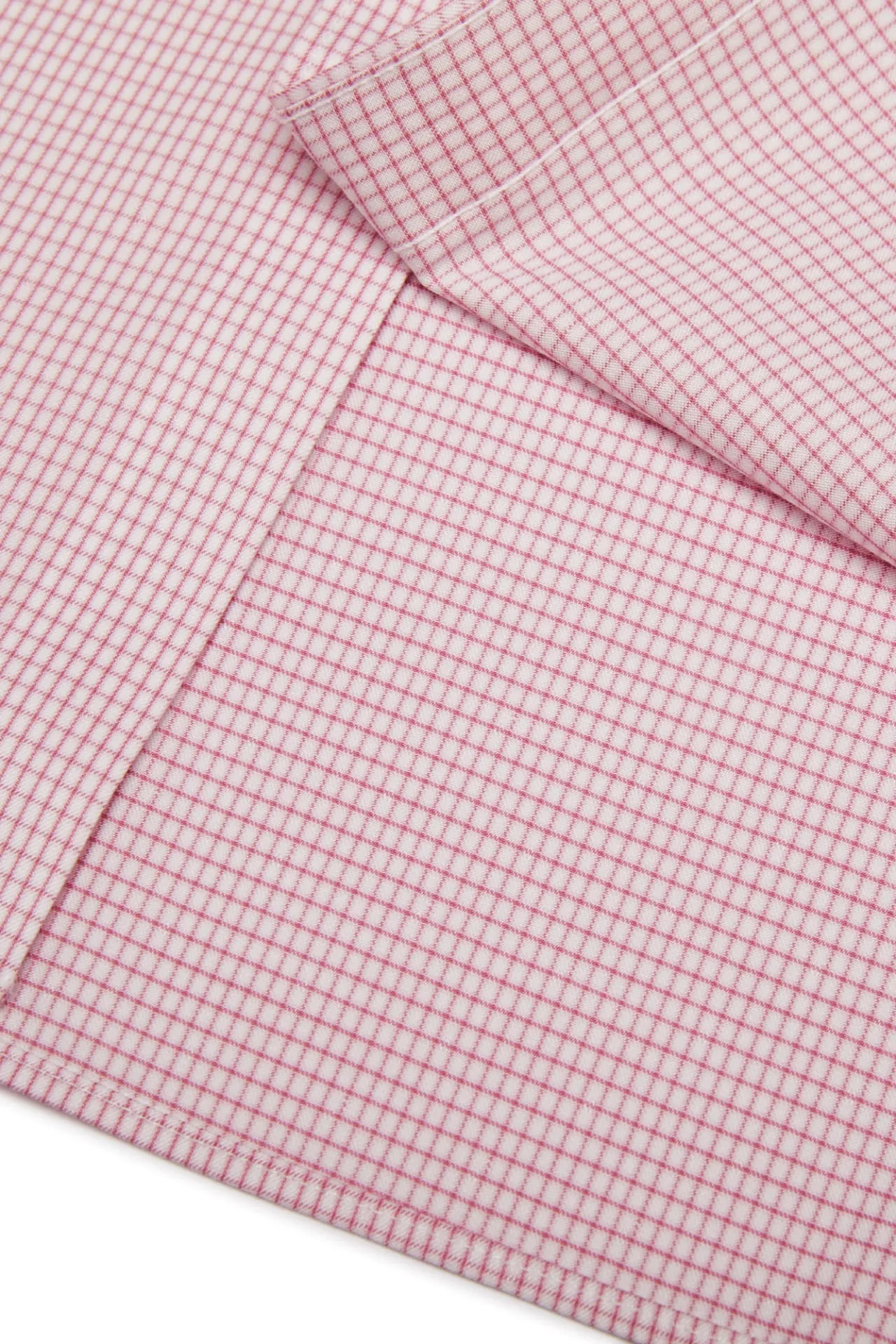 Non-Iron Cotton Stretch Smart Fit Check Shirt