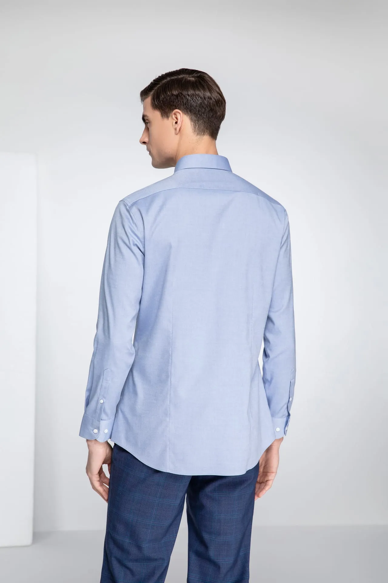 Non-Iron Cotton Stretch Smart Fit Oxford Shirt