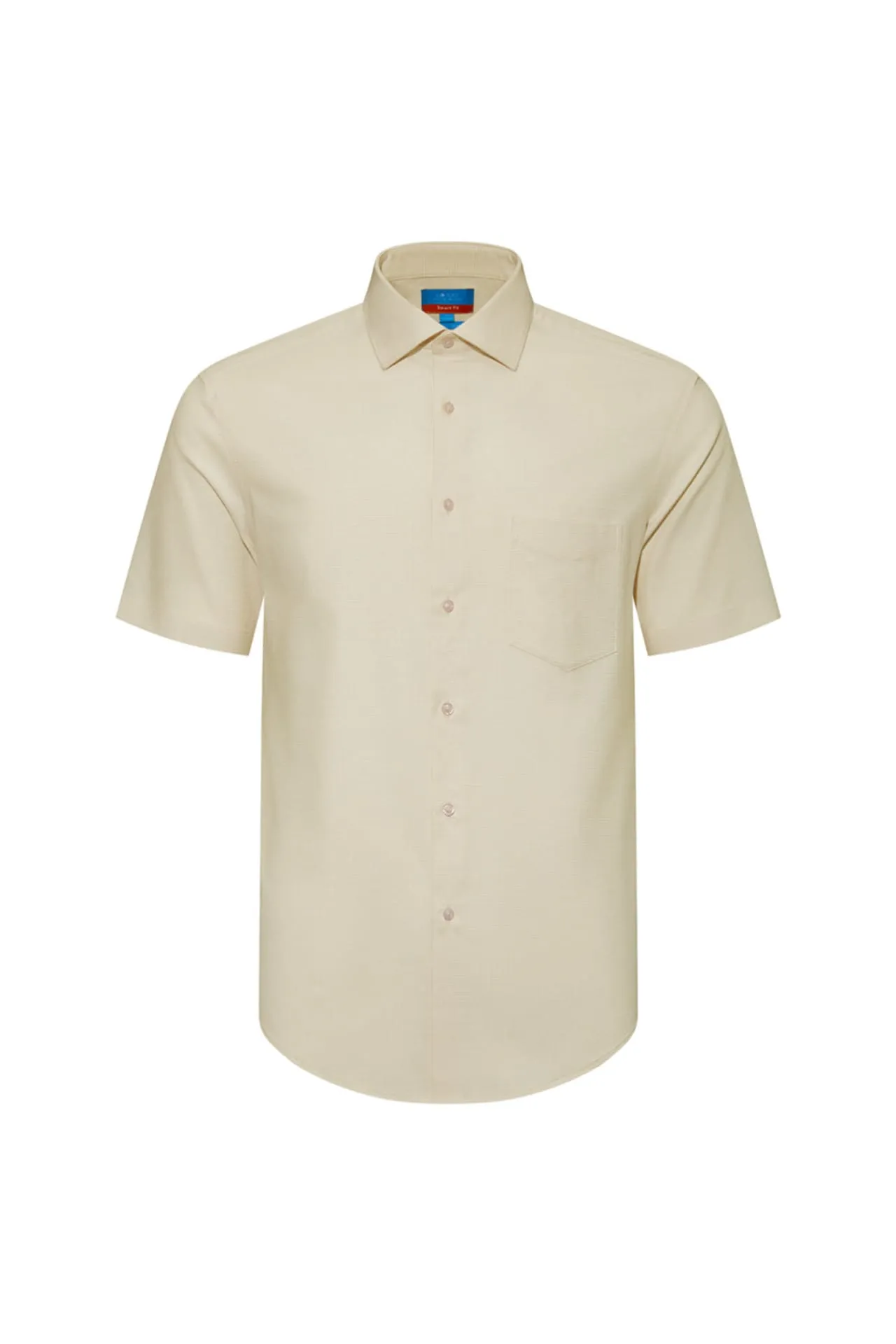 Non-Iron Easy Care Smart Fit  2-Tone Short Sleeve Shirt with Pocket