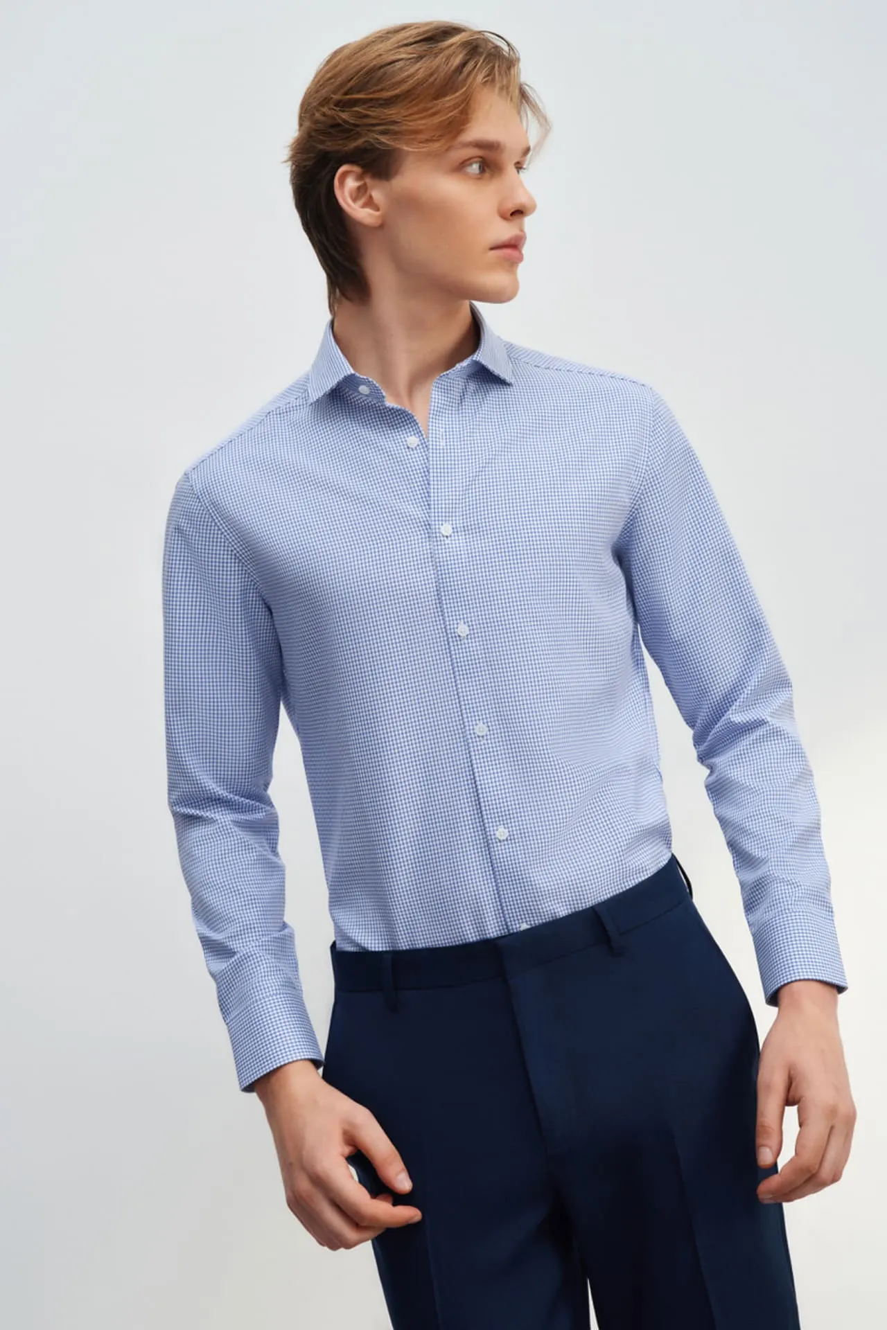 Non-Iron Quick Dry Smart Fit Check Shirt