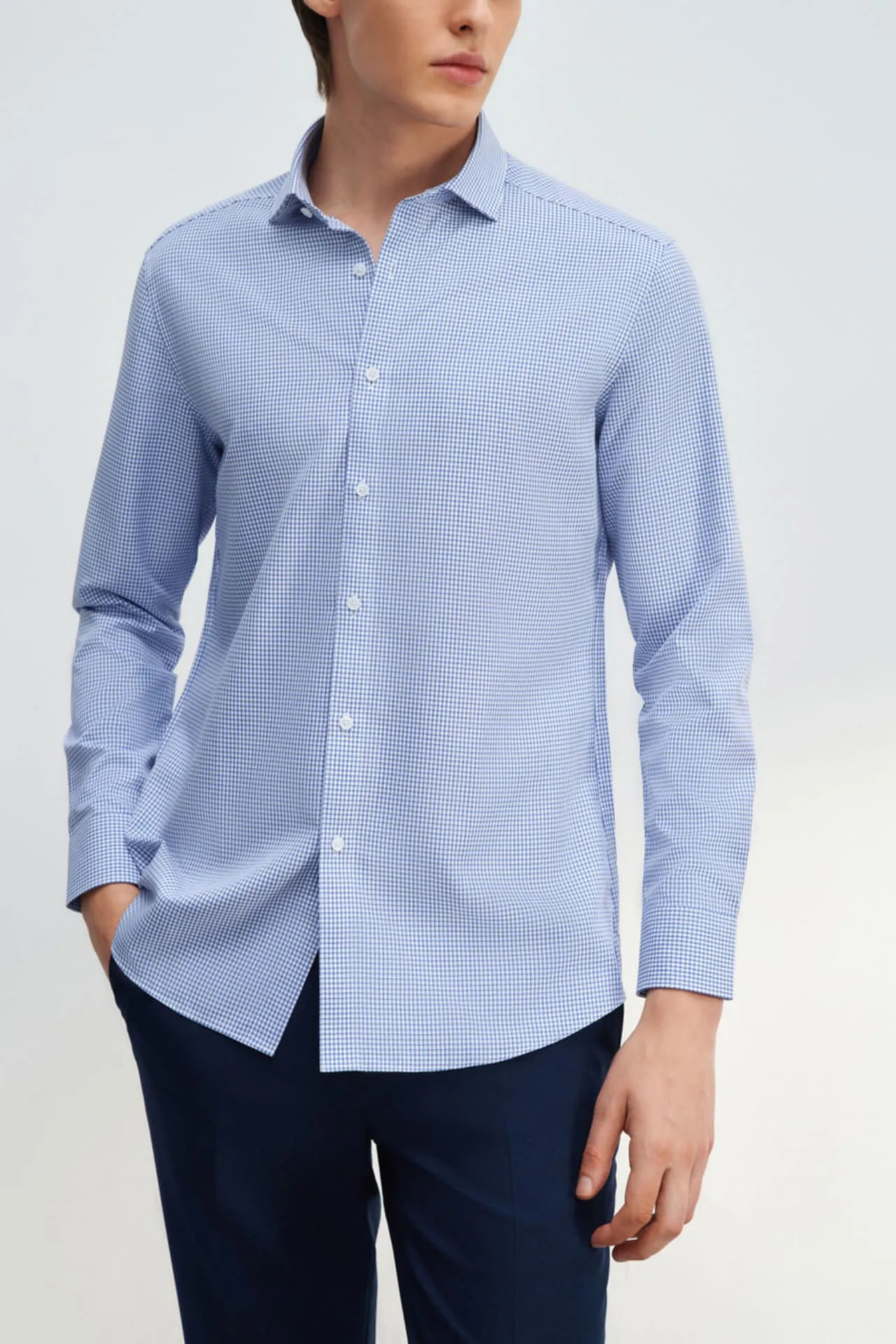 Non-Iron Quick Dry Smart Fit Check Shirt