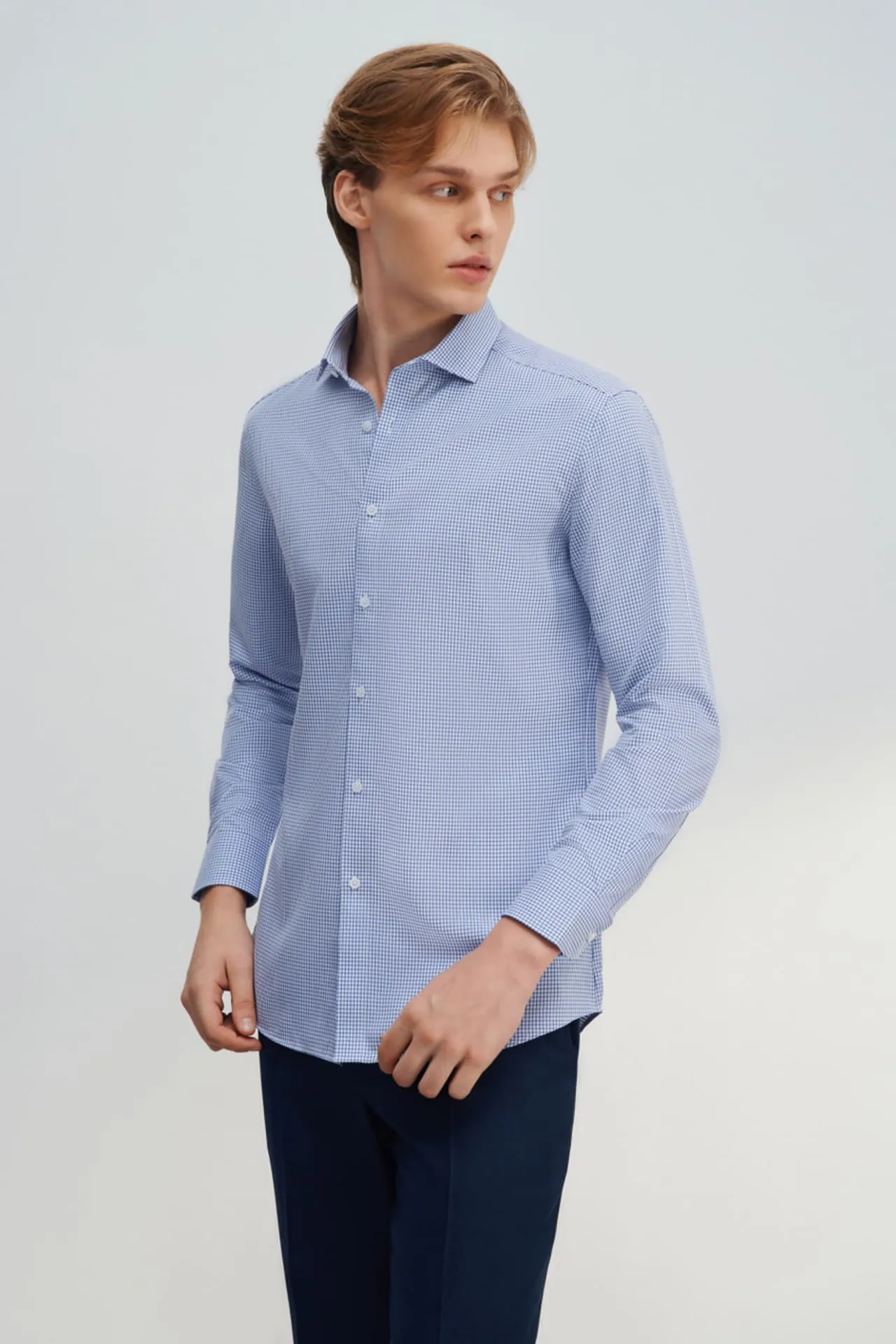 Non-Iron Quick Dry Smart Fit Check Shirt