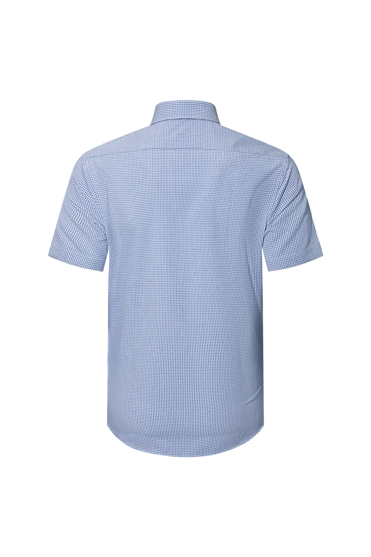 Non-Iron Quick Dry Smart Fit Check Short Sleeve Shirt