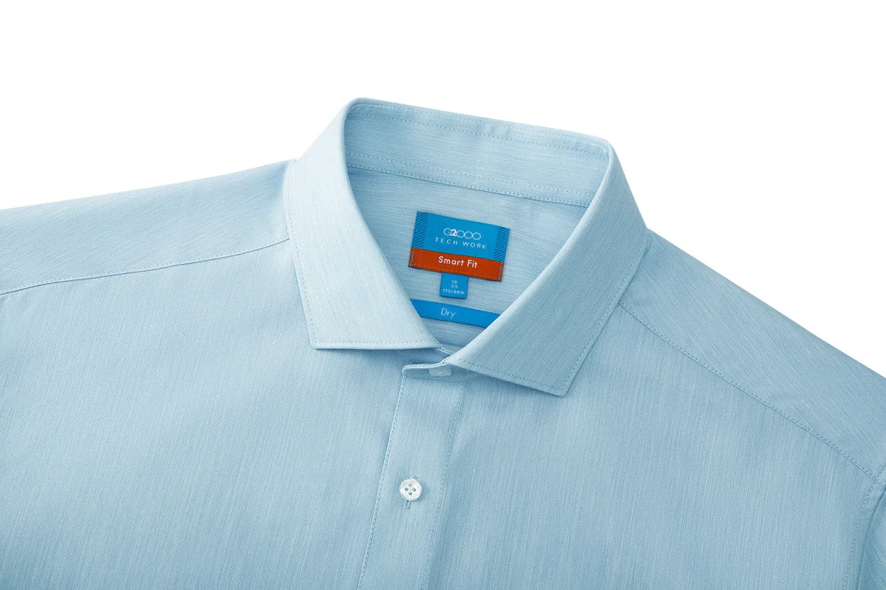 Non-Iron Quick Dry Smart Fit Semi Solid Shirt