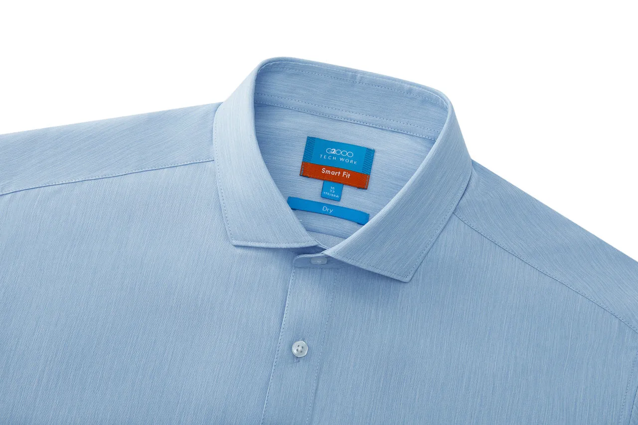 Non-Iron Quick Dry Smart Fit Semi Solid Shirt