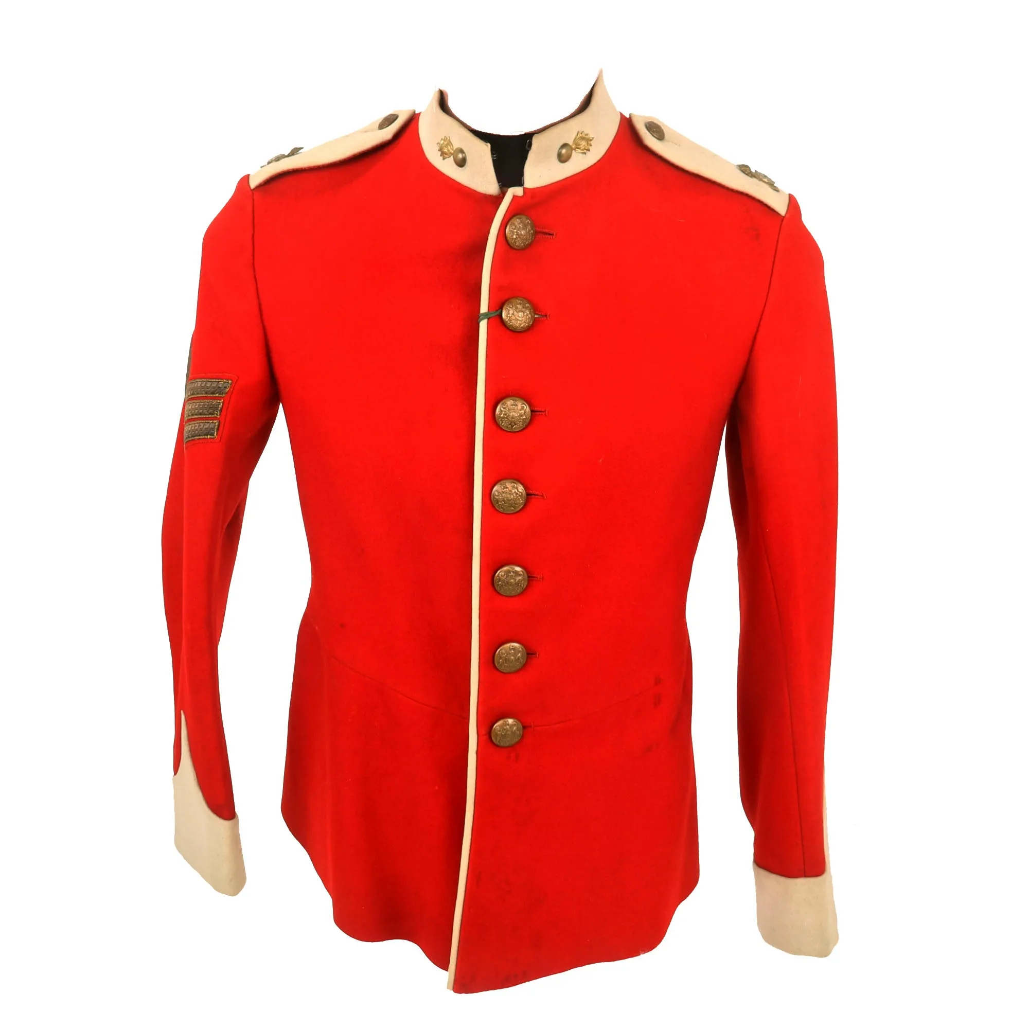 Original British Pre WWI Era Lancashire Fusiliers Sergeant’s Scarlet Red Tunic