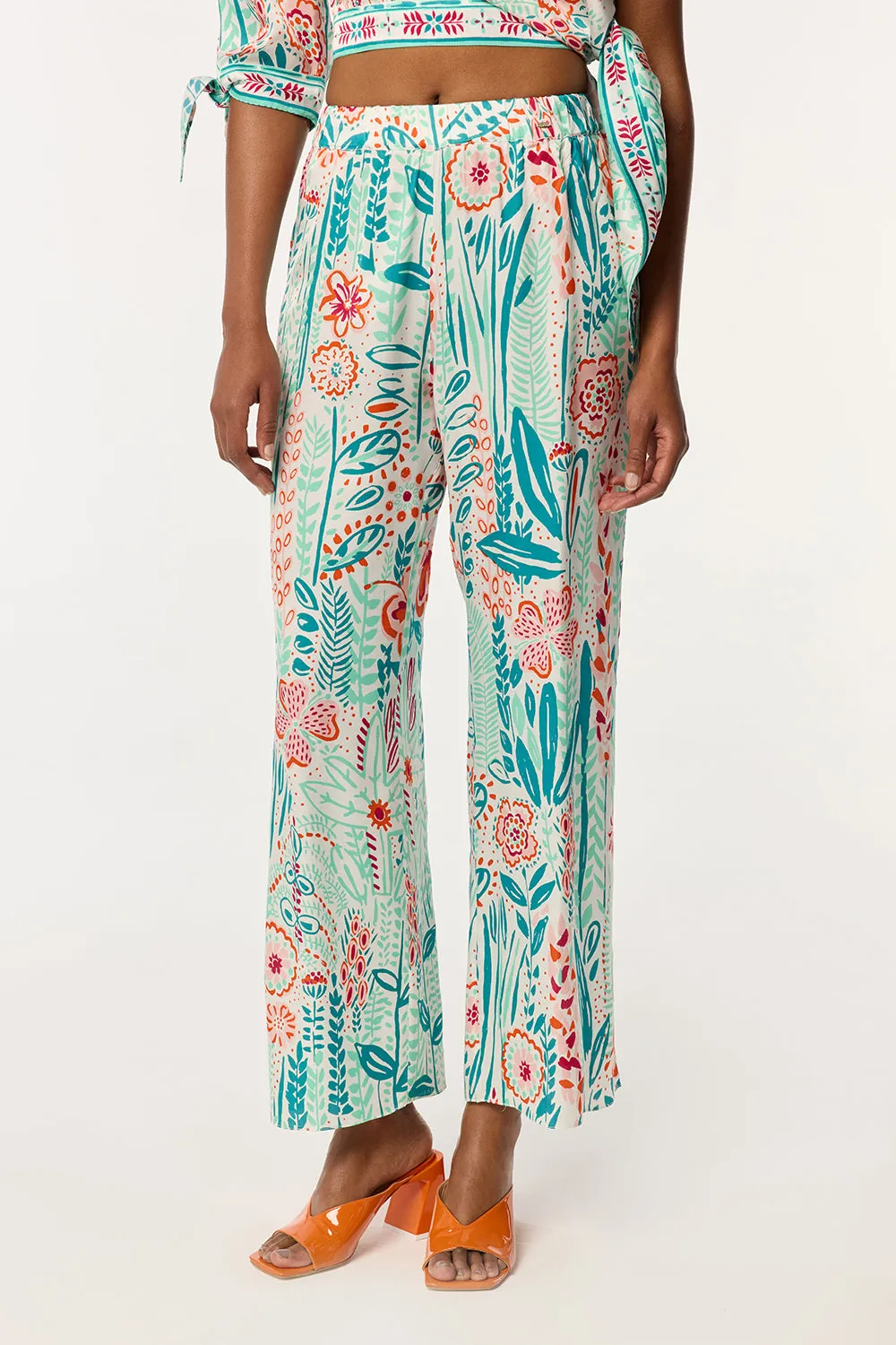 Pant Cecile - Mint Plum