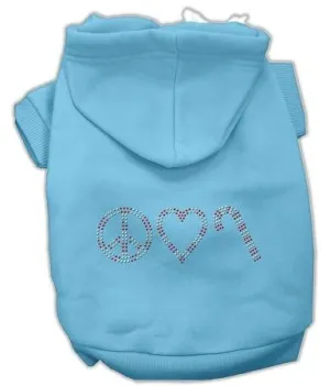 Peace, Love And Candy Canes Hoodies Baby Blue S (10)