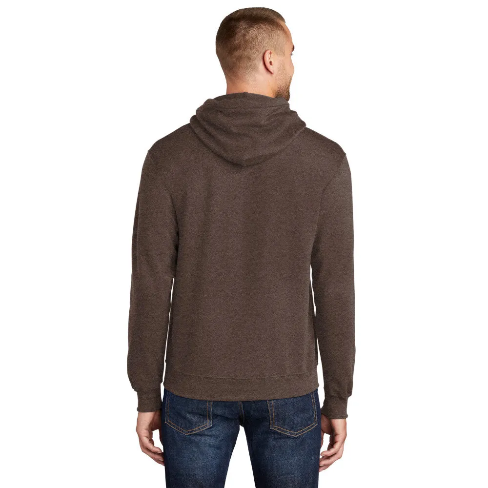 Port & Company® Core Fleece Pullover Hooded Sweatshirt - Heather Dark Chocolate Brown