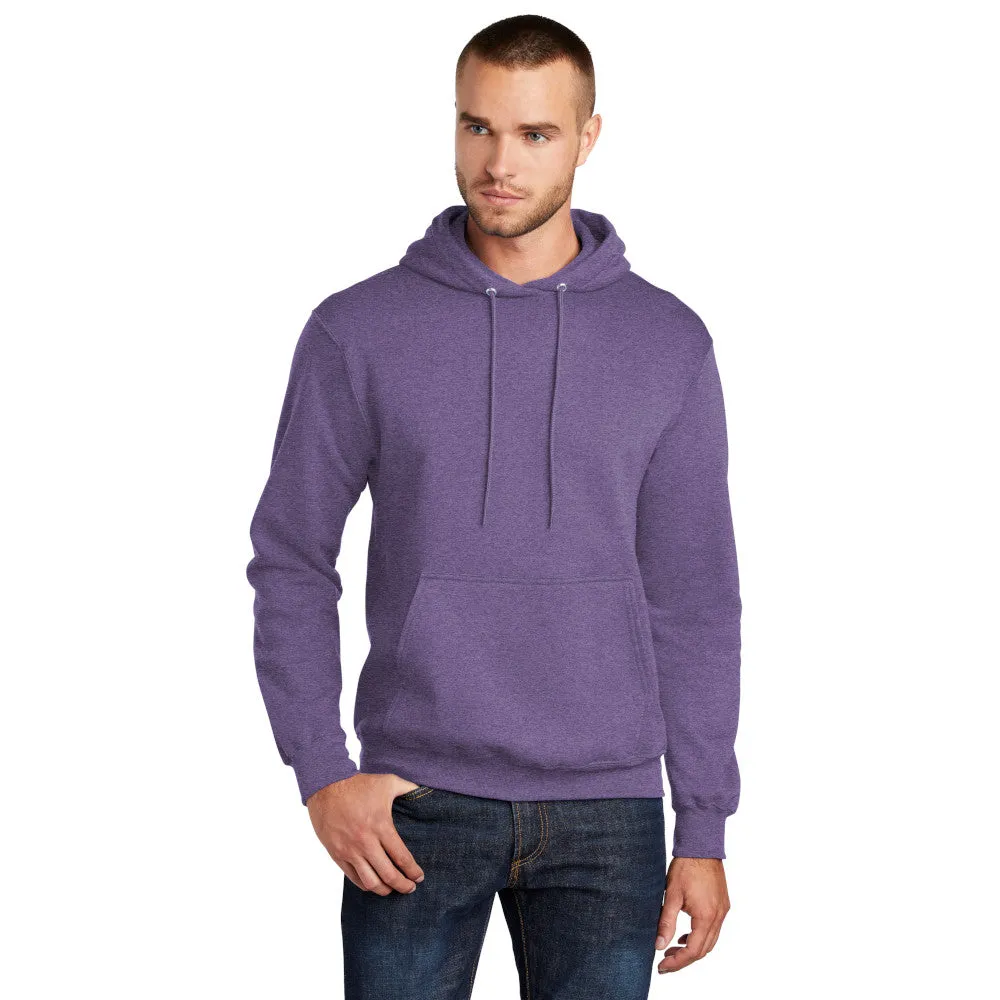 Port & Company® Core Fleece Pullover Hooded Sweatshirt - Heather Purple