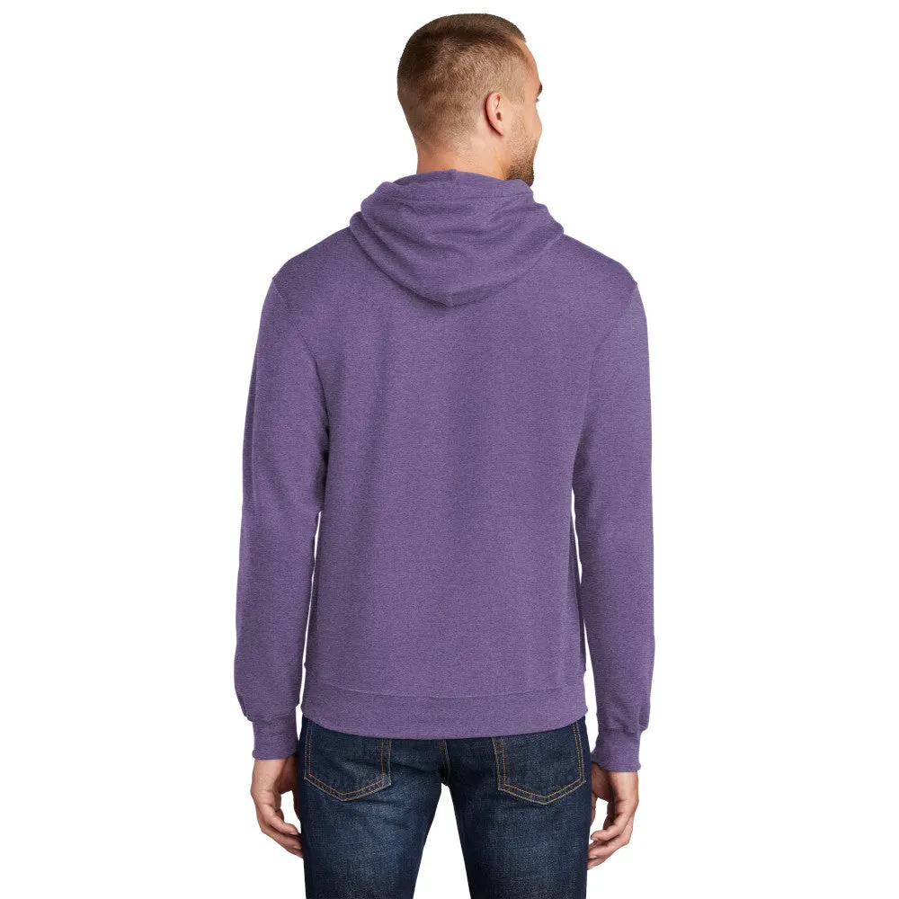 Port & Company® Core Fleece Pullover Hooded Sweatshirt - Heather Purple