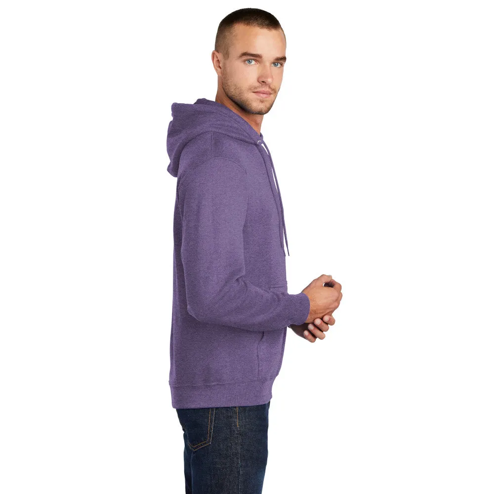 Port & Company® Core Fleece Pullover Hooded Sweatshirt - Heather Purple