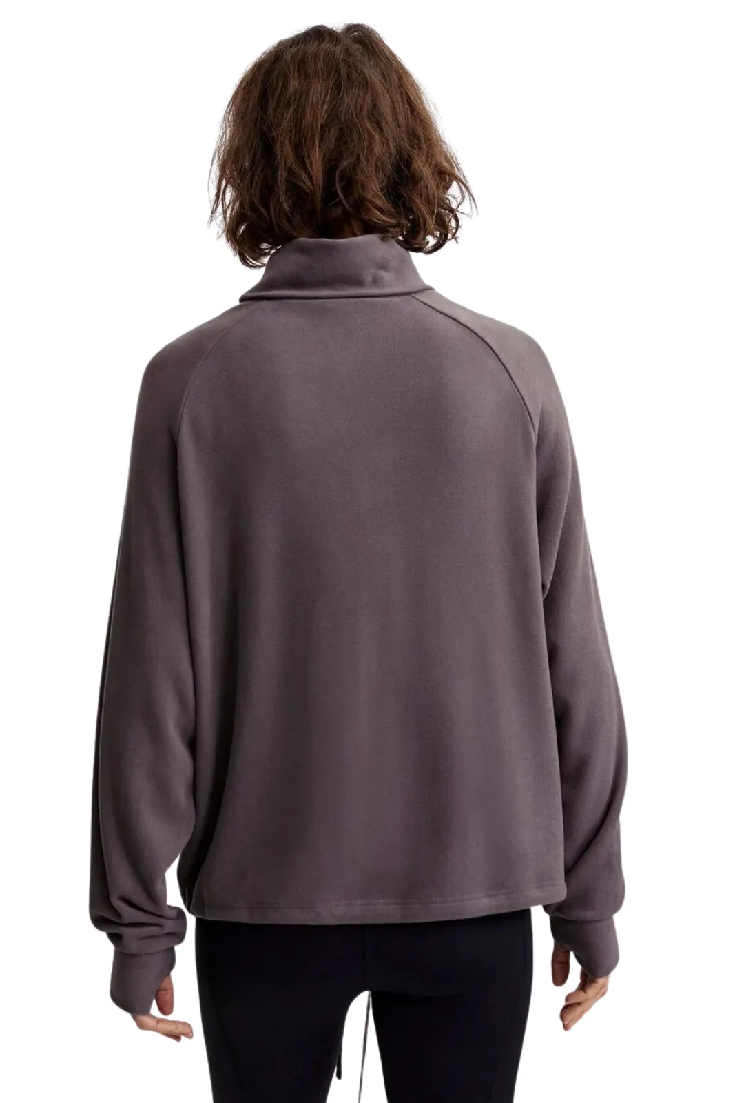 Portland High Neck Midlayer, Deep Charcoal