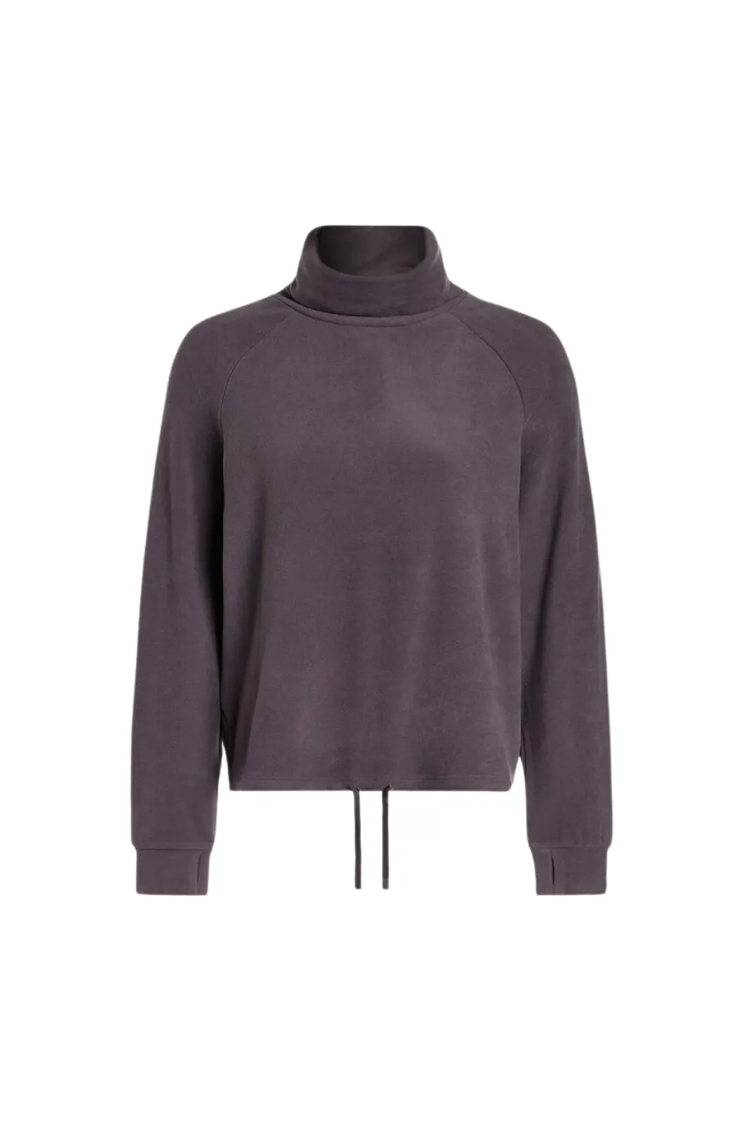 Portland High Neck Midlayer, Deep Charcoal