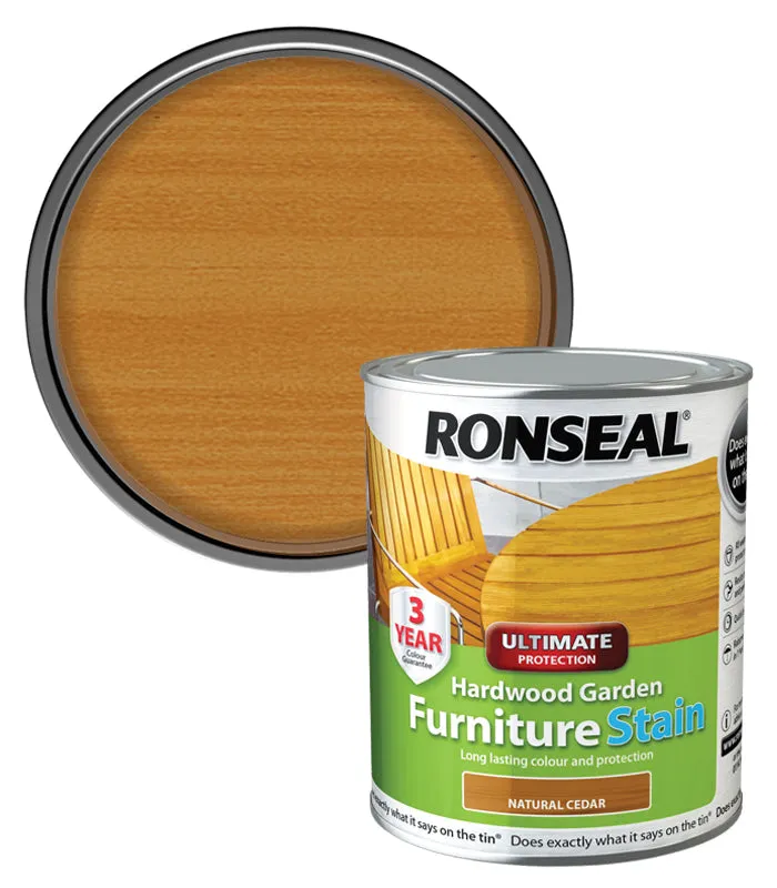 Ronseal Ultimate Protection Hardwood Furniture Stain - 750ml