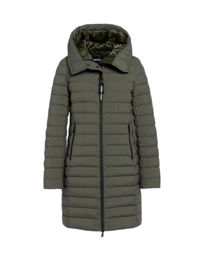 Ruth Knee Length Hooded Down Coat