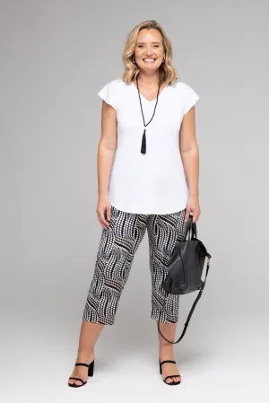 Spotty 3/4 Jersey Palazzo Pants