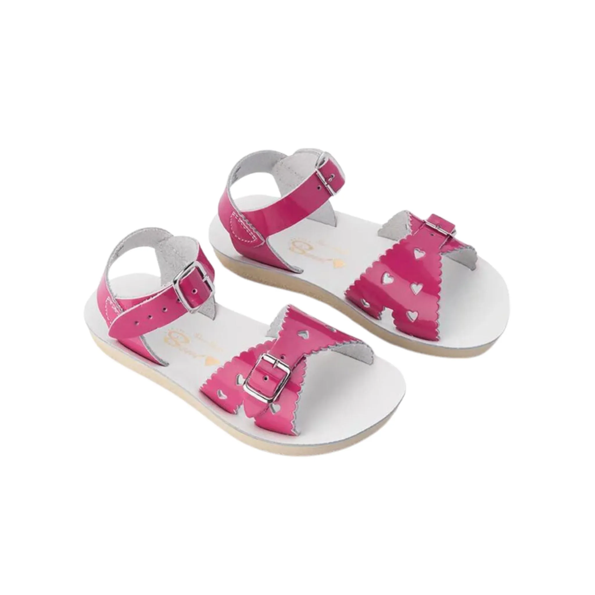 Sweetheart Sandals - Shiny Fuchsia