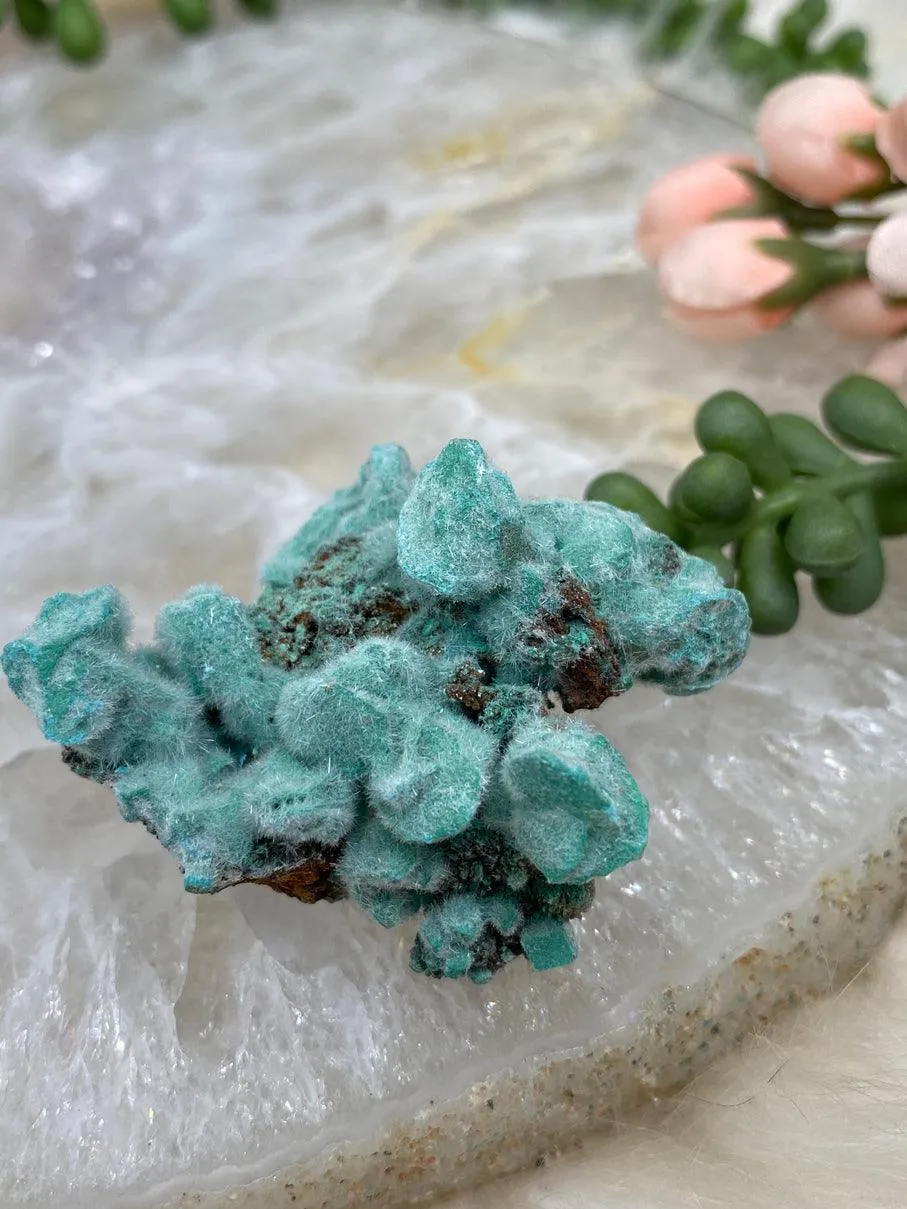 Teal Kobyashevite Clusters