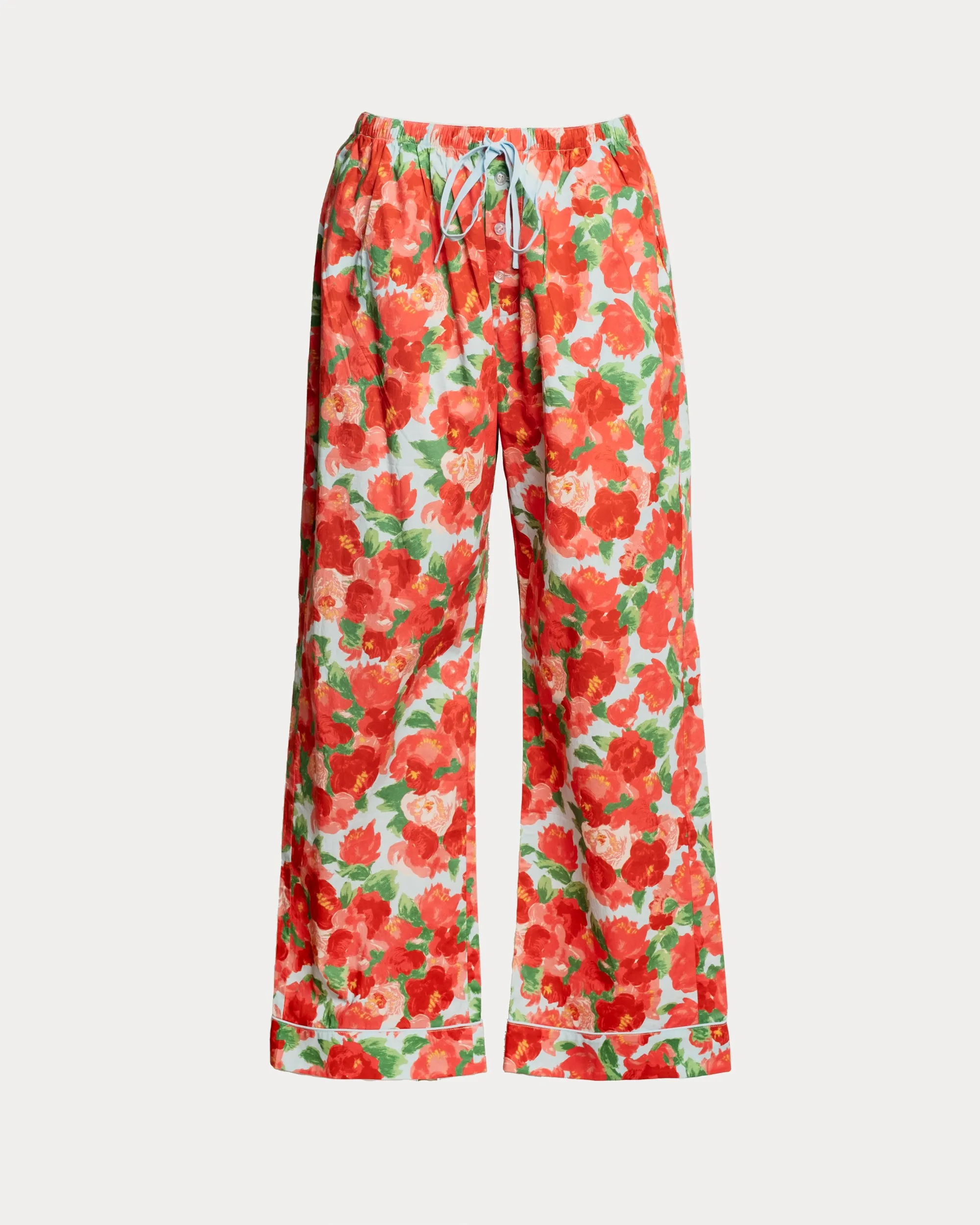 Teddy Pajama Pant Peony