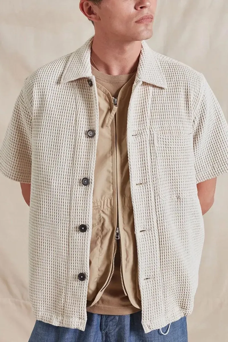 Universal Works Tech Overshirt (Driftwood Pike Waffle)