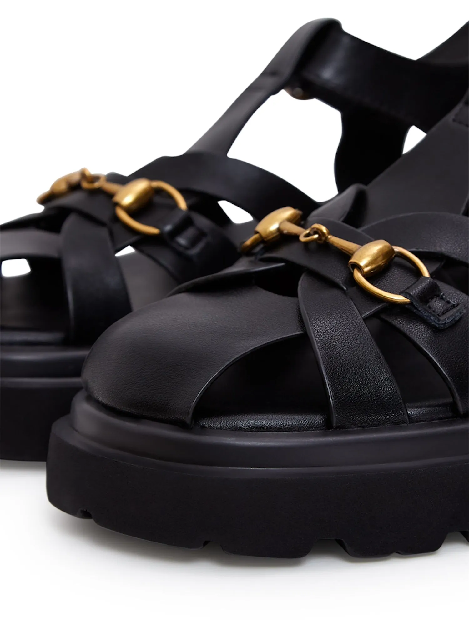 Urban Classic Platform Sandals - Black