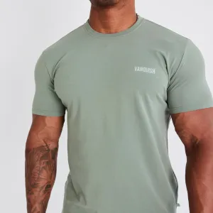 Vanquish Essential Green Slim Fit Short Sleeve T Shirt