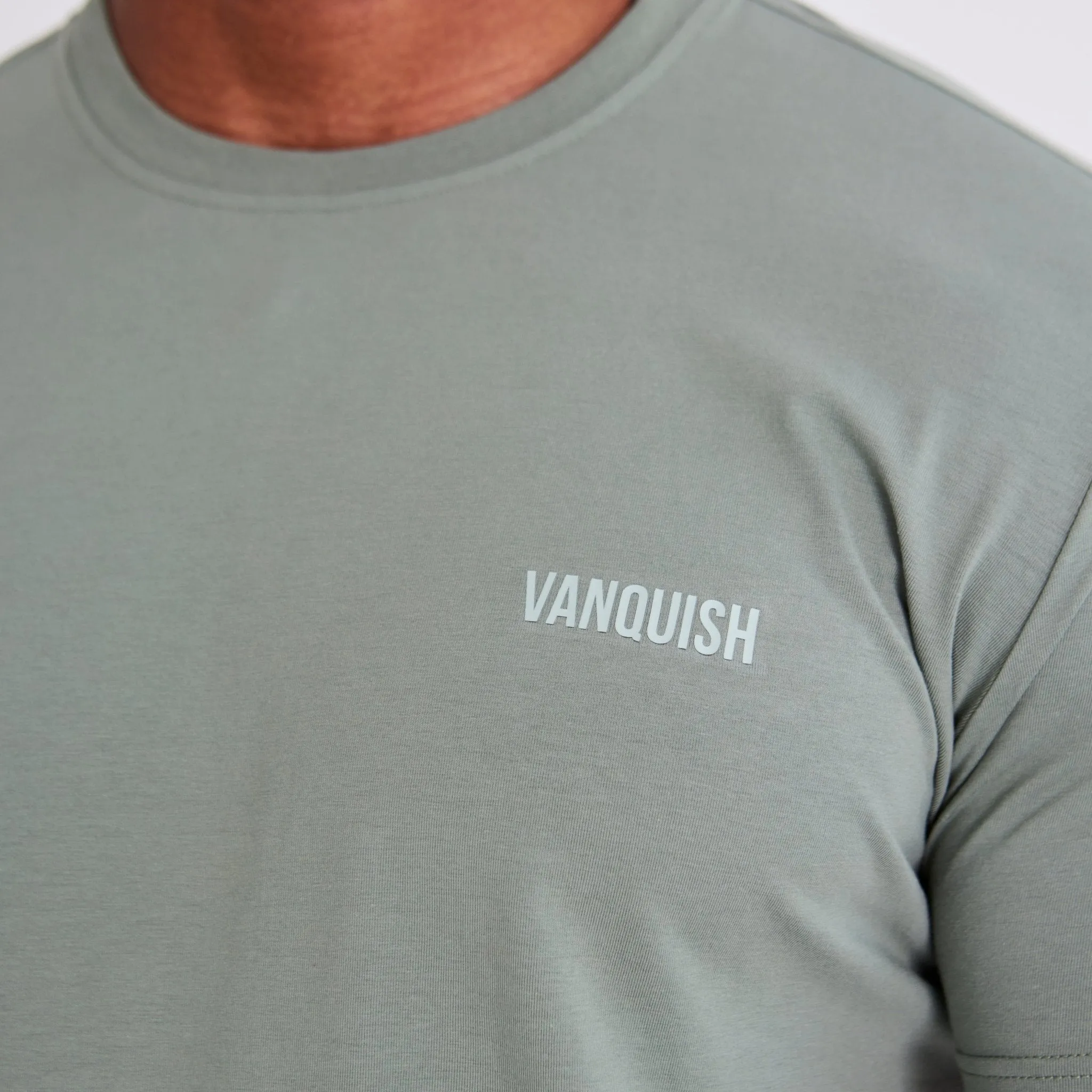 Vanquish Essential Green Slim Fit Short Sleeve T Shirt