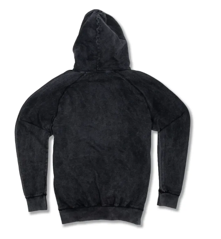 Vintage Washed Hoodie - Black