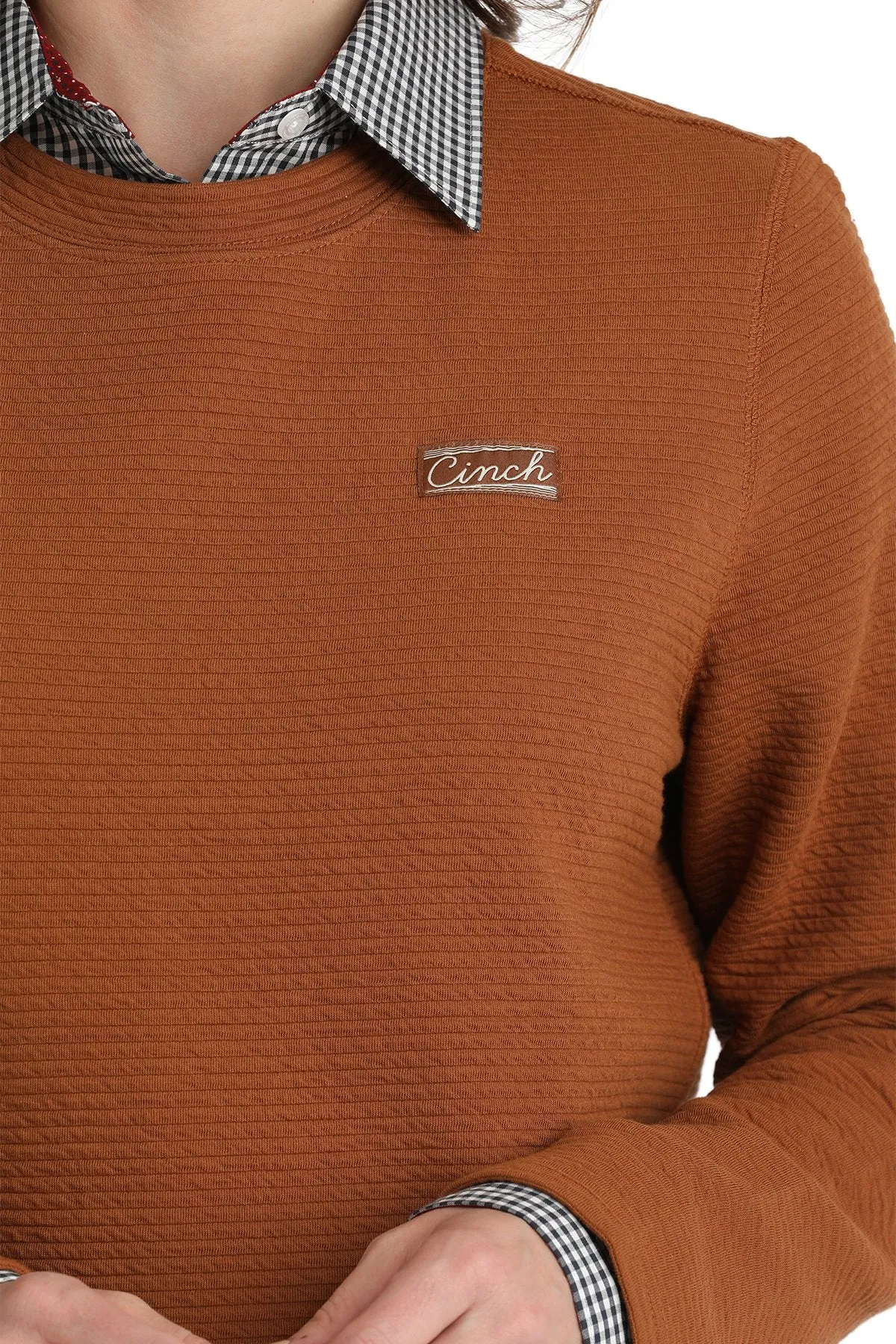 Women's Cinch Copper Pullover Long Sleeve Shirt